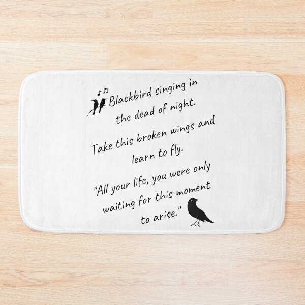 Item preview, Blackbird Singing In The Dead Of Night, Blackbird Beatles, Beatles Lyrics Hippie, Music Lovers Gift designed and sold by sirina2796.