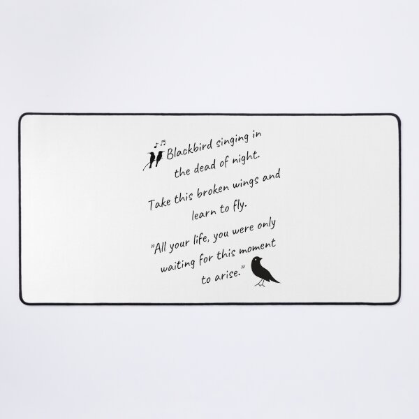 Item preview, Blackbird Singing In The Dead Of Night, Blackbird Beatles, Beatles Lyrics Hippie, Music Lovers Gift designed and sold by sirina2796.