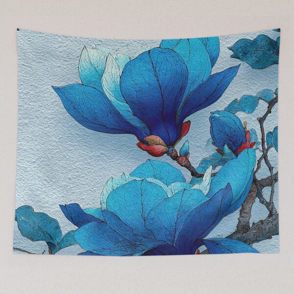 Item preview, Blue Magnolia Bloom Steady Growth Wisdom designed and sold by IRRI_3212.