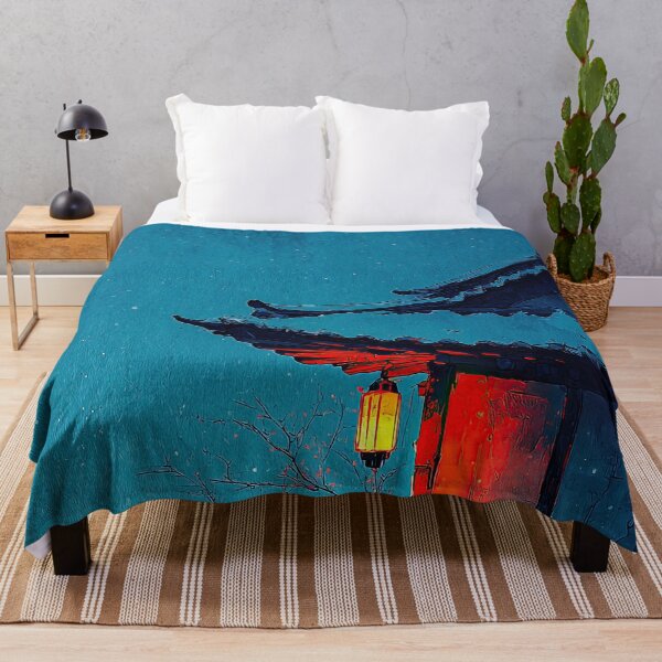Item preview, Midnight Sanctuary Under Falling Snow designed and sold by IRRI_3212.
