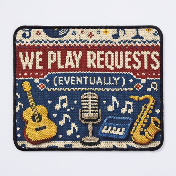 Item preview, We Play Requests Eventually Music Knitting Pattern Design designed and sold by Mauswohn.