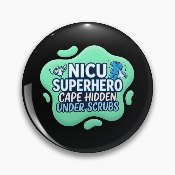 Item preview, Nicu superhero. Cape hidden under scrubs | NICU Nurse designed and sold by SocialStaticz.
