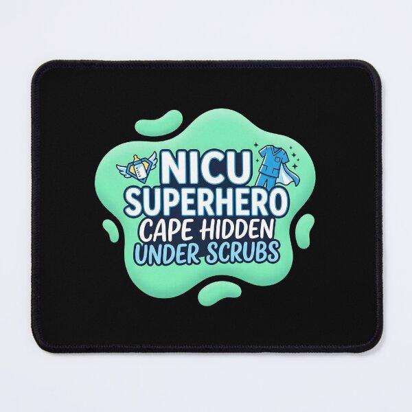 Item preview, Nicu superhero. Cape hidden under scrubs | NICU Nurse designed and sold by SocialStaticz.