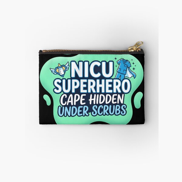 Item preview, Nicu superhero. Cape hidden under scrubs | NICU Nurse designed and sold by SocialStaticz.