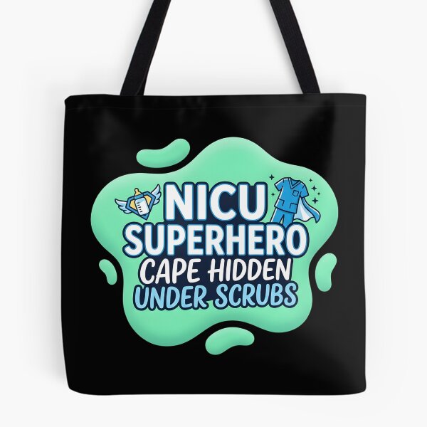 Item preview, Nicu superhero. Cape hidden under scrubs | NICU Nurse designed and sold by SocialStaticz.