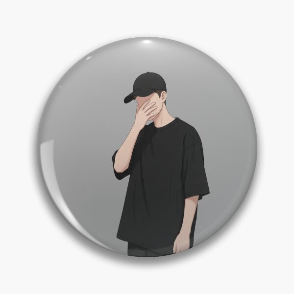 Item preview, Minimalist Boy in Black Outfit – Aesthetic Anime Style Illustration designed and sold by TrendTonic1.