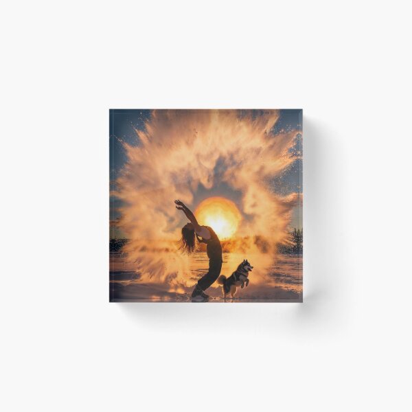 Item preview, Golden Arctic Freedom – Winter Sunset Energy designed and sold by PixelVibe782.