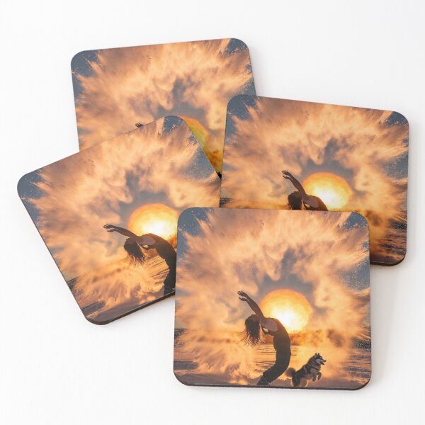 Item preview, Golden Arctic Freedom – Winter Sunset Energy designed and sold by PixelVibe782.