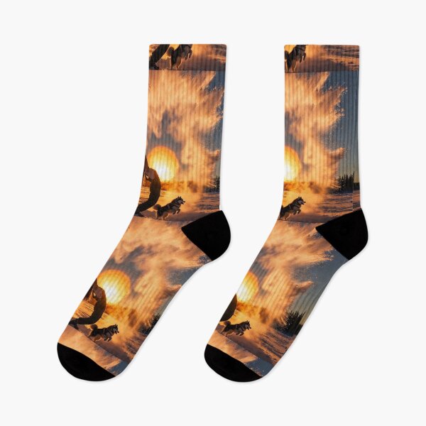 Item preview, Golden Arctic Freedom – Winter Sunset Energy designed and sold by PixelVibe782.