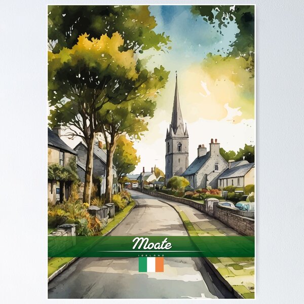 Item preview, Viajes a Moate Ireland designed and sold by Thistle-TShop.