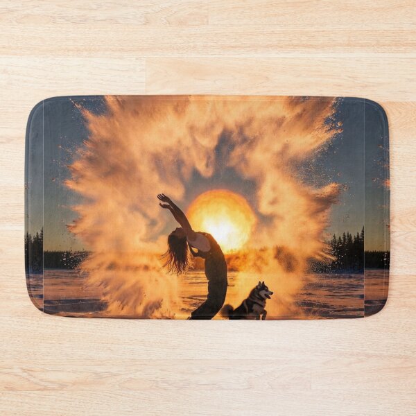 Item preview, Golden Arctic Freedom – Winter Sunset Energy designed and sold by PixelVibe782.