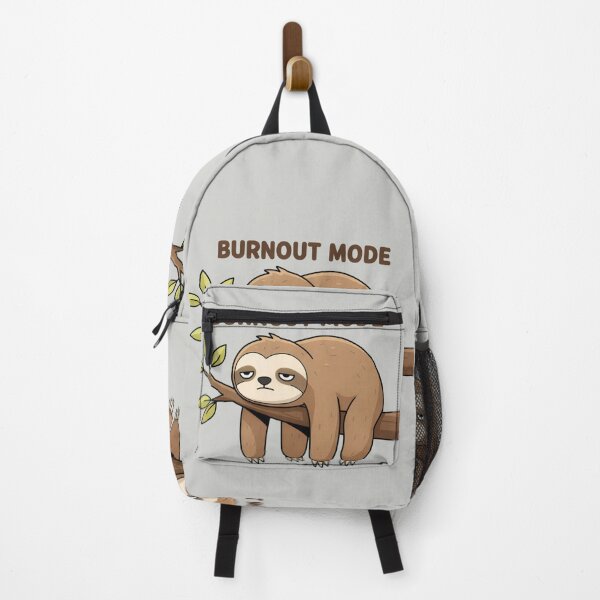 Item preview, Burnt Out Sloth | Chronically Exhausted Meme Sticker designed and sold by ZyxDes.