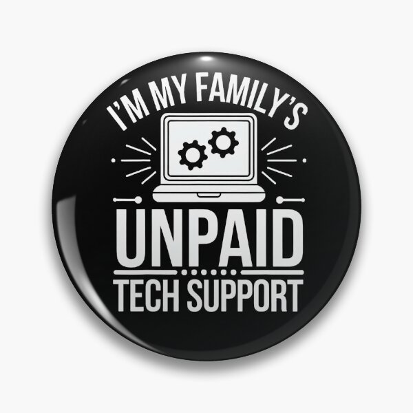 Item preview, I'm my Family's Unpaid Tech Support Funny Engineer Tee designed and sold by herbwaters.