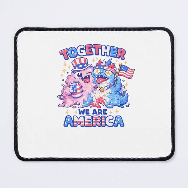 Item preview, Together We Are America Funny Patriotic Slime Monsters designed and sold by Aryabek.