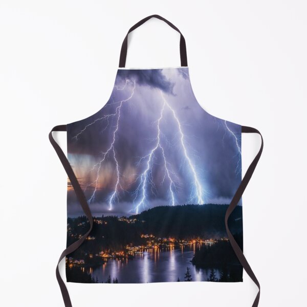 Item preview, Electric Fury – Lightning Over the Fjord designed and sold by PixelVibe782.