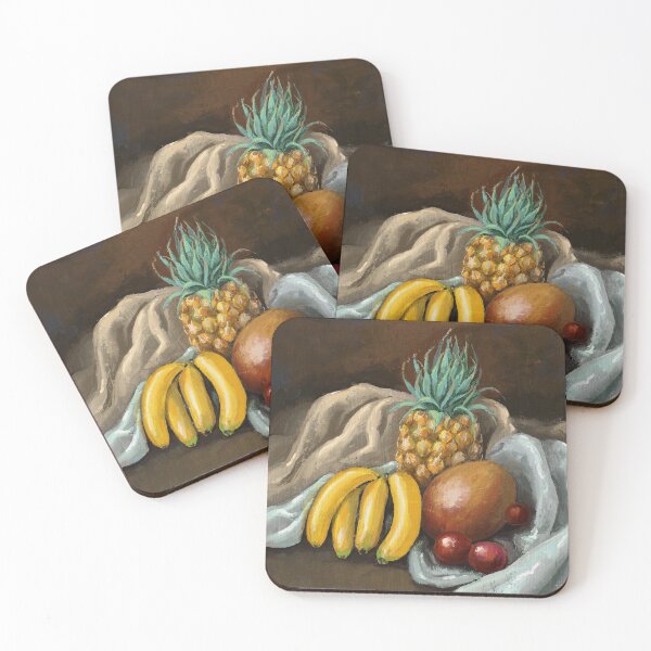 Item preview, Exotic Radiance: A Tropical Fruit Harvest designed and sold by QamarART Paintings.