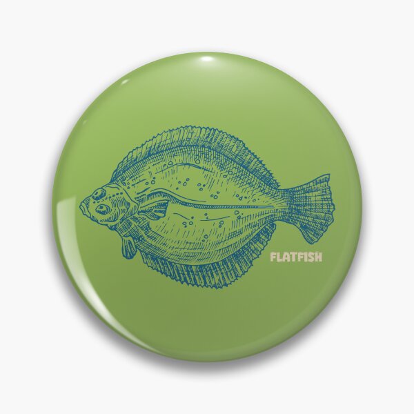 Item preview, Vintage Flatfish Illustration designed and sold by mcraft studio.