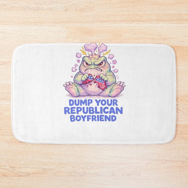 Item preview, Dump Your Republican Boyfriend Angry Cartoon Political Quote designed and sold by Aryabek.