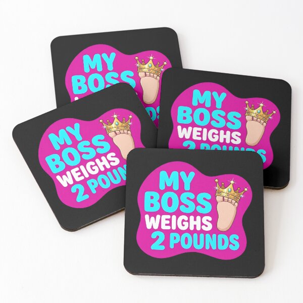 Item preview, My boss weighs 2 pounds | NICU Nurse designed and sold by SocialStaticz.