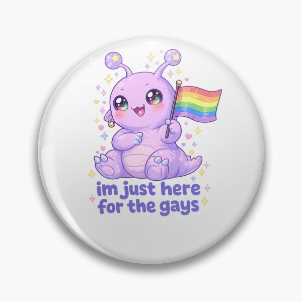 Item preview, I’m Just Here for the Gays Cute Alien Pride Quote designed and sold by Aryabek.