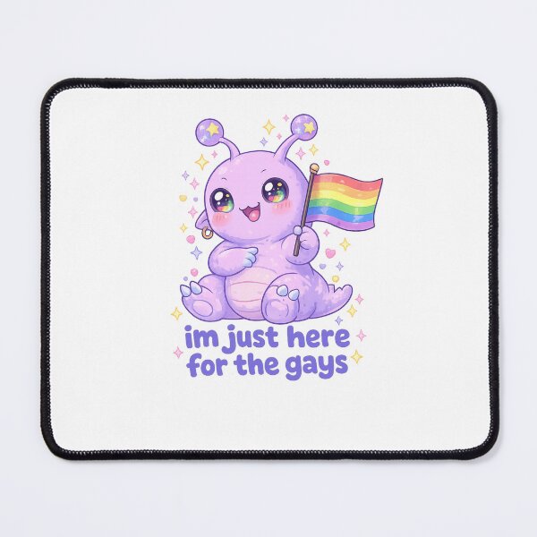 Item preview, I’m Just Here for the Gays Cute Alien Pride Quote designed and sold by Aryabek.