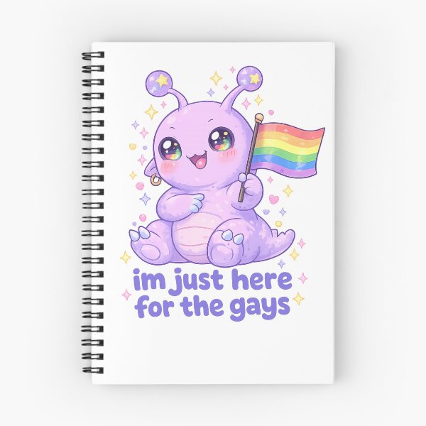 Item preview, I’m Just Here for the Gays Cute Alien Pride Quote designed and sold by Aryabek.