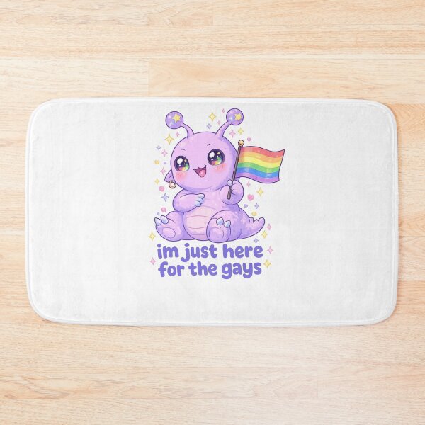 Item preview, I’m Just Here for the Gays Cute Alien Pride Quote designed and sold by Aryabek.