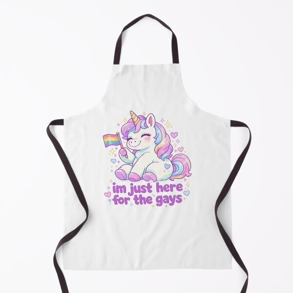 Item preview, I’m Just Here for the Gays Pastel Unicorn Pride Quote designed and sold by Aryabek.