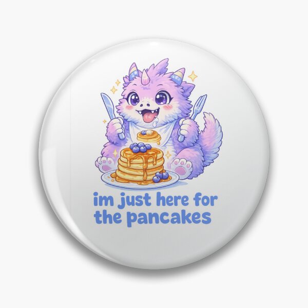 Item preview, I’m Just Here for the Pancakes Cute Breakfast Monster Quote designed and sold by Aryabek.