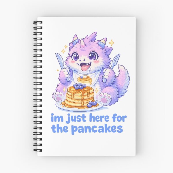 Item preview, I’m Just Here for the Pancakes Cute Breakfast Monster Quote designed and sold by Aryabek.