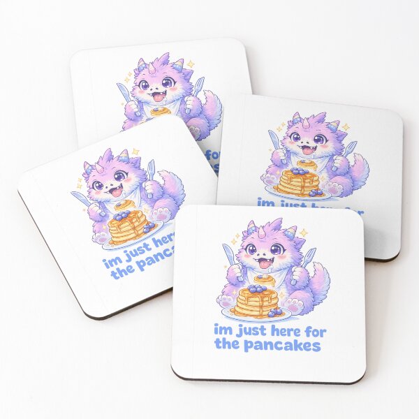 Item preview, I’m Just Here for the Pancakes Cute Breakfast Monster Quote designed and sold by Aryabek.
