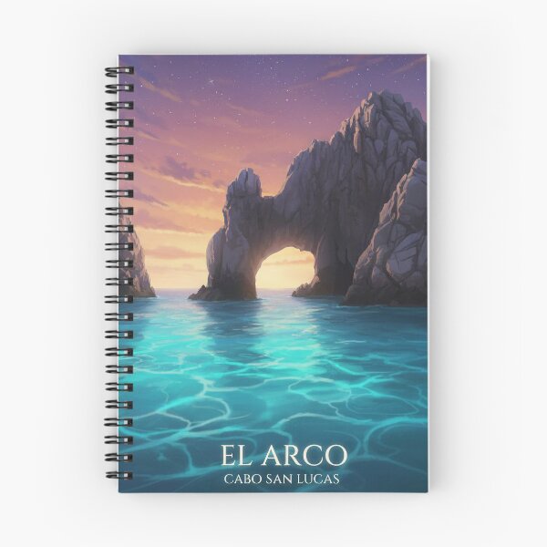 Item preview, The Arch of Cabo San Lucas - Magical Twilight Travel Poster designed and sold by Rod_Studio_Shop.