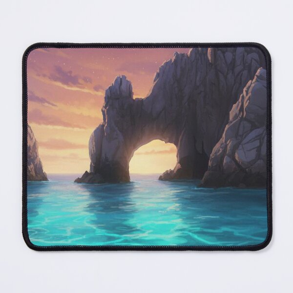 Item preview, The Arch of Cabo San Lucas - Magical Twilight Travel Poster designed and sold by Rod_Studio_Shop.