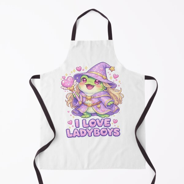 Item preview, I Love Ladyboys Cute Frog Wizard Pride Quote designed and sold by Aryabek.