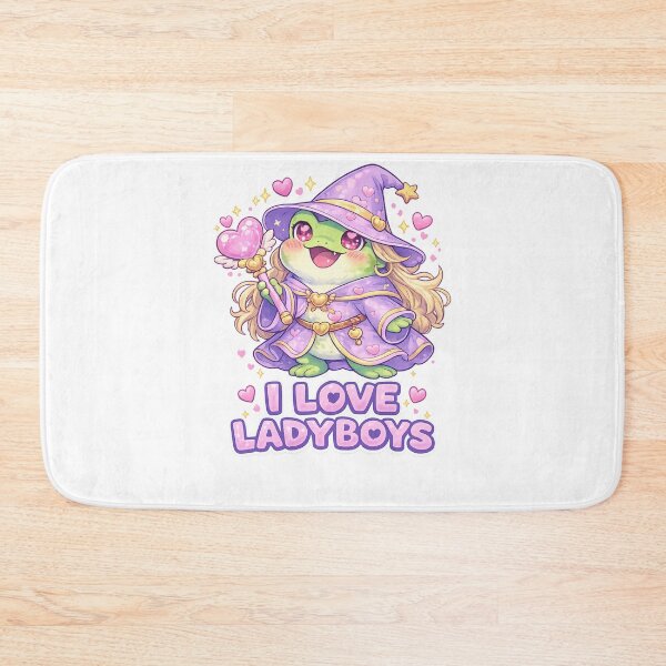 Item preview, I Love Ladyboys Cute Frog Wizard Pride Quote designed and sold by Aryabek.