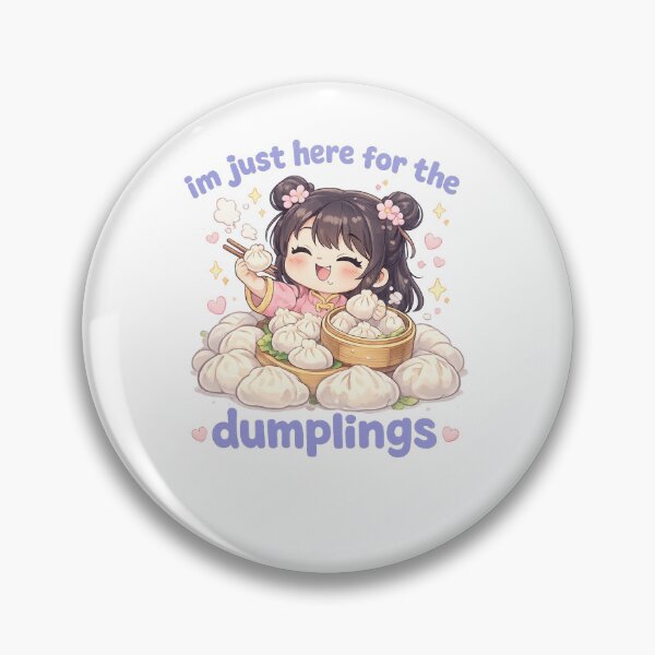 Item preview, I’m Just Here for the Dumplings Cute Food Lover Quote designed and sold by Aryabek.