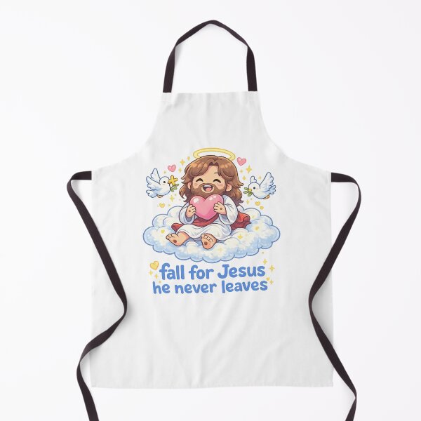 Item preview, Fall for Jesus He Never Leaves Cute Christian Quote designed and sold by Aryabek.