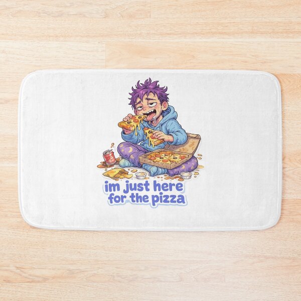 Item preview, I’m Just Here for the Pizza Funny Late Night Food Quote designed and sold by Aryabek.