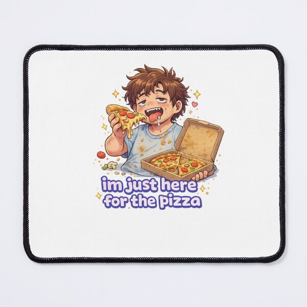 Item preview, I’m Just Here for the Pizza Cheesy Food Lover Quote designed and sold by Aryabek.