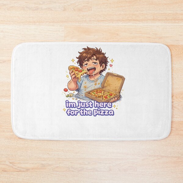 Item preview, I’m Just Here for the Pizza Cheesy Food Lover Quote designed and sold by Aryabek.