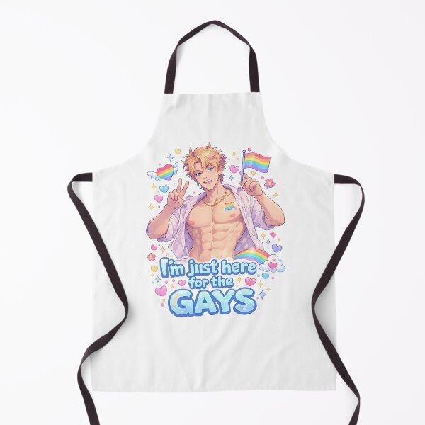 Item preview, I’m Just Here for the Gays Rainbow Pride Quote designed and sold by Aryabek.