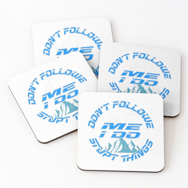 Item preview, Don't Follow Me I Do Stupid Things Snowboard  designed and sold by TheEndDesign.