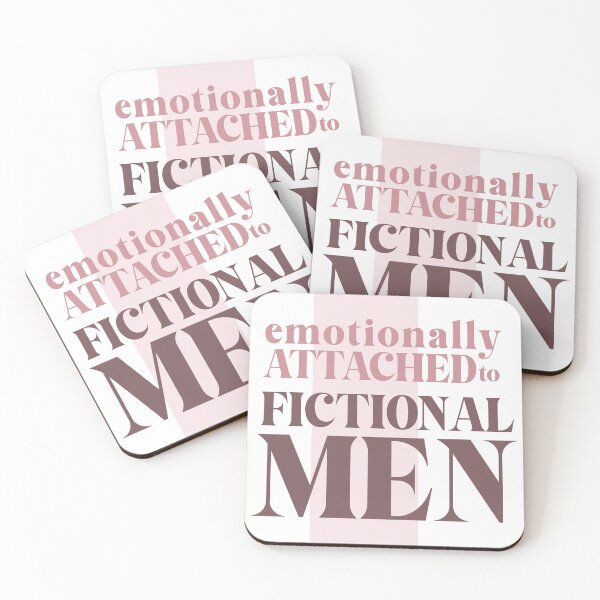Item preview, Emotionally Attached to Fictional Men Sticker – Cute BookTok Romance Reader Aesthetic designed and sold by kirarishop.