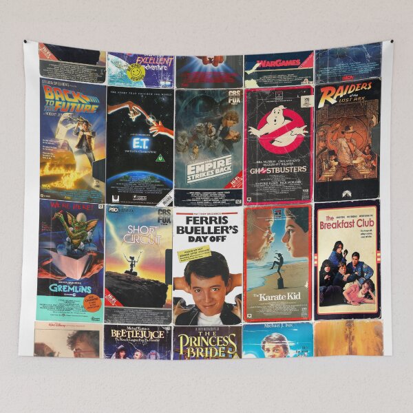 Item preview, Classic 1980s Movies - Vintage VHS Cover Art Print designed and sold by Mr Mustard Prints.