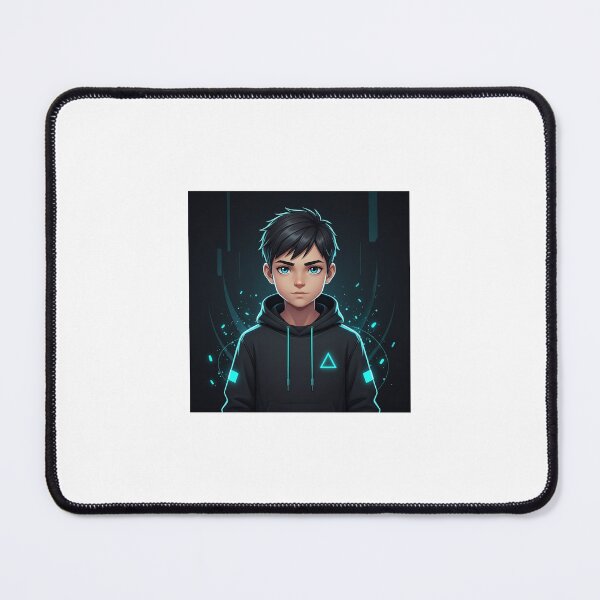 Item preview, Cyber Anime Boy – Neon Tech Hoodie Character Art designed and sold by TrendTonic1.