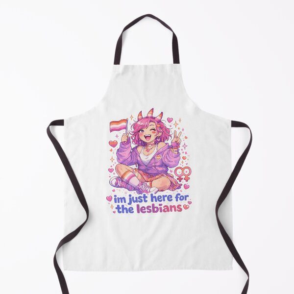 Item preview, I’m Just Here for the Lesbians Whimsical Pride Quote designed and sold by Aryabek.