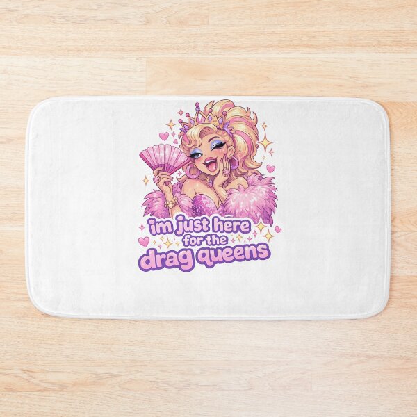 Item preview, I’m Just Here for the Drag Queens Glam Pride Quote designed and sold by Aryabek.