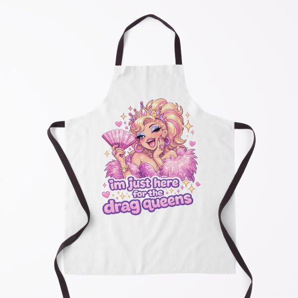 Item preview, I’m Just Here for the Drag Queens Glam Pride Quote designed and sold by Aryabek.