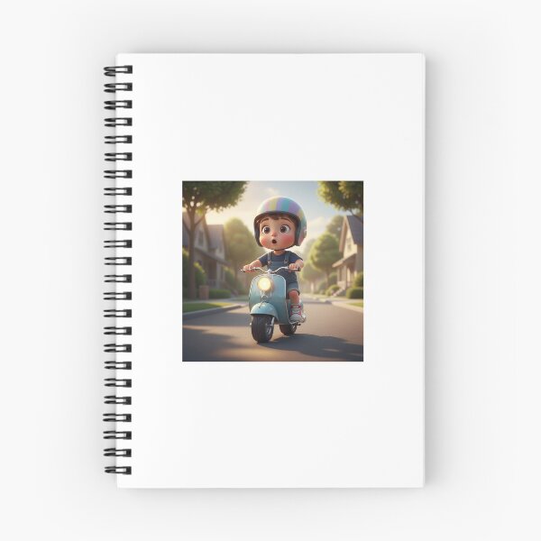 Item preview, Cute Chibi Kid Riding Scooter – Kawaii Cartoon Adventure designed and sold by TrendTonic1.