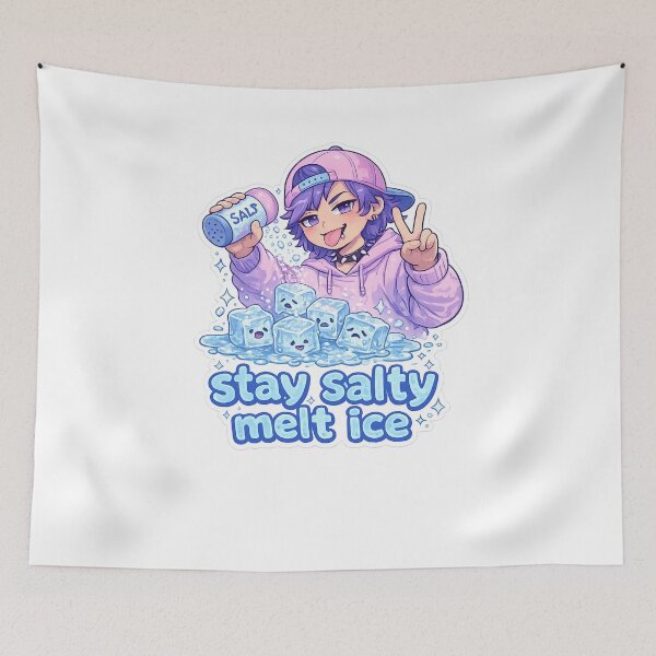 Item preview, Stay Salty Melt Ice Cute Salty Ice Cubes Quote designed and sold by Aryabek.